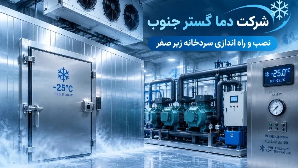 نصب و راه‌ اندازی سردخانه زیر صفر در هرمزگان